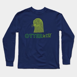 Otter-Wise- Funnt Otter Design Long Sleeve T-Shirt